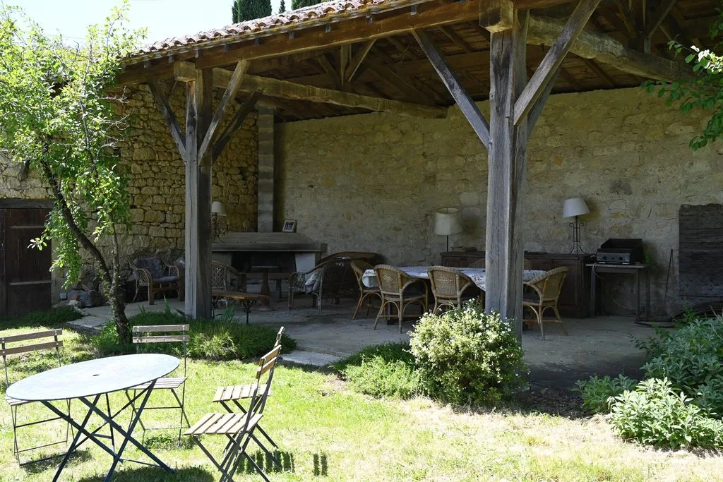 The covered terrace