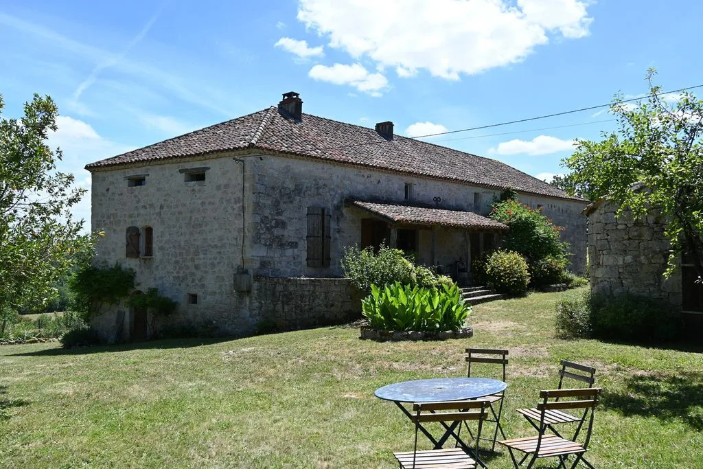 The house across the lawn